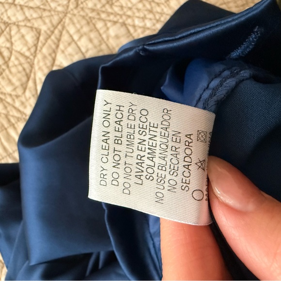 Windsor Satin Navy Wide Leg Cargo Pants ( Never Worn) - Picture 9 of 10